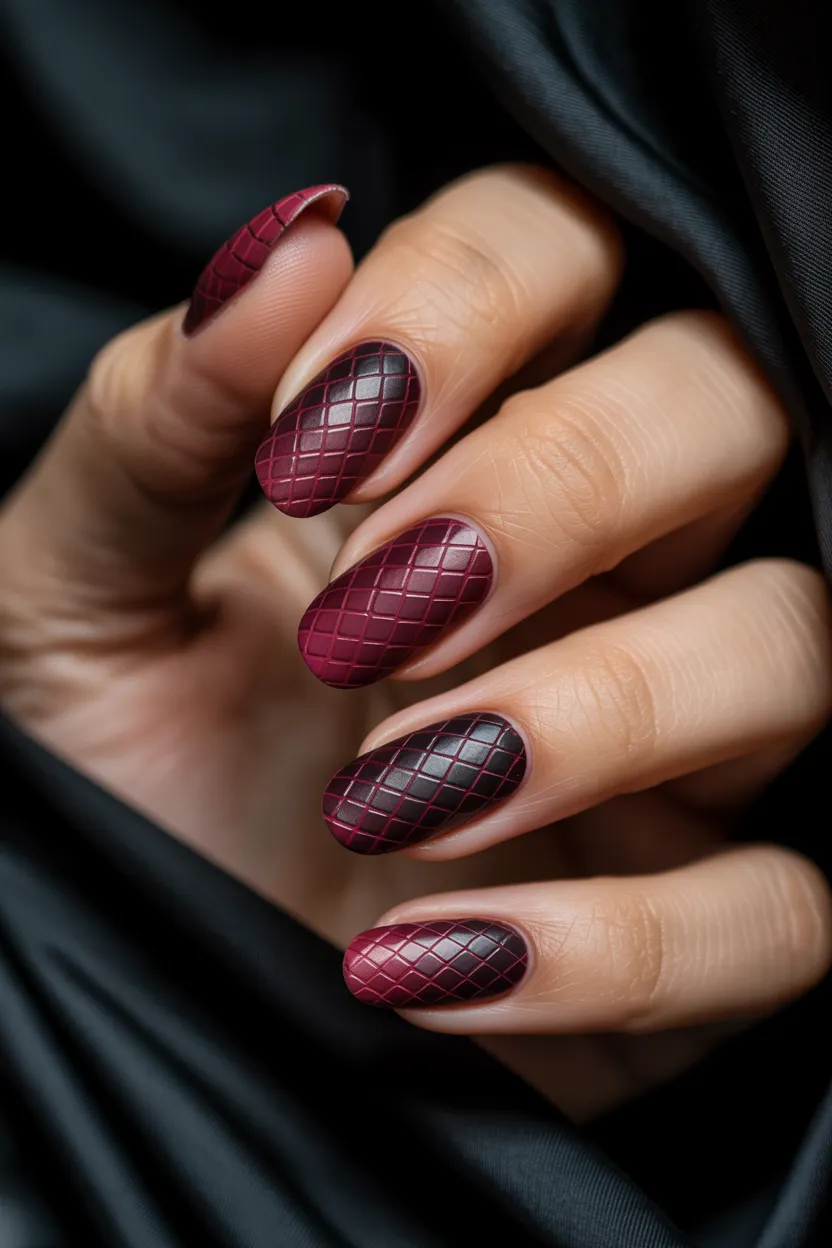 burgundy snake skin