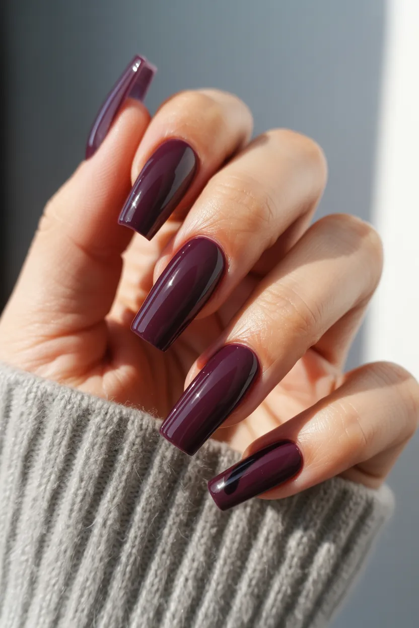 rich plum acrylic base
