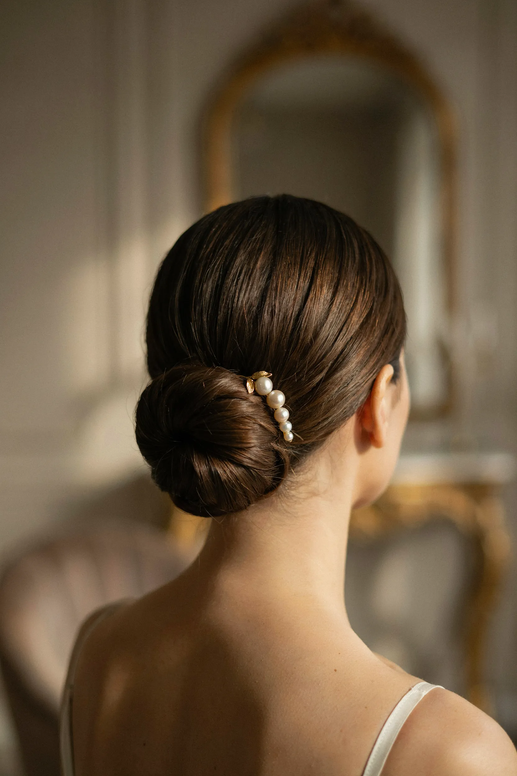 elegant chignon bun