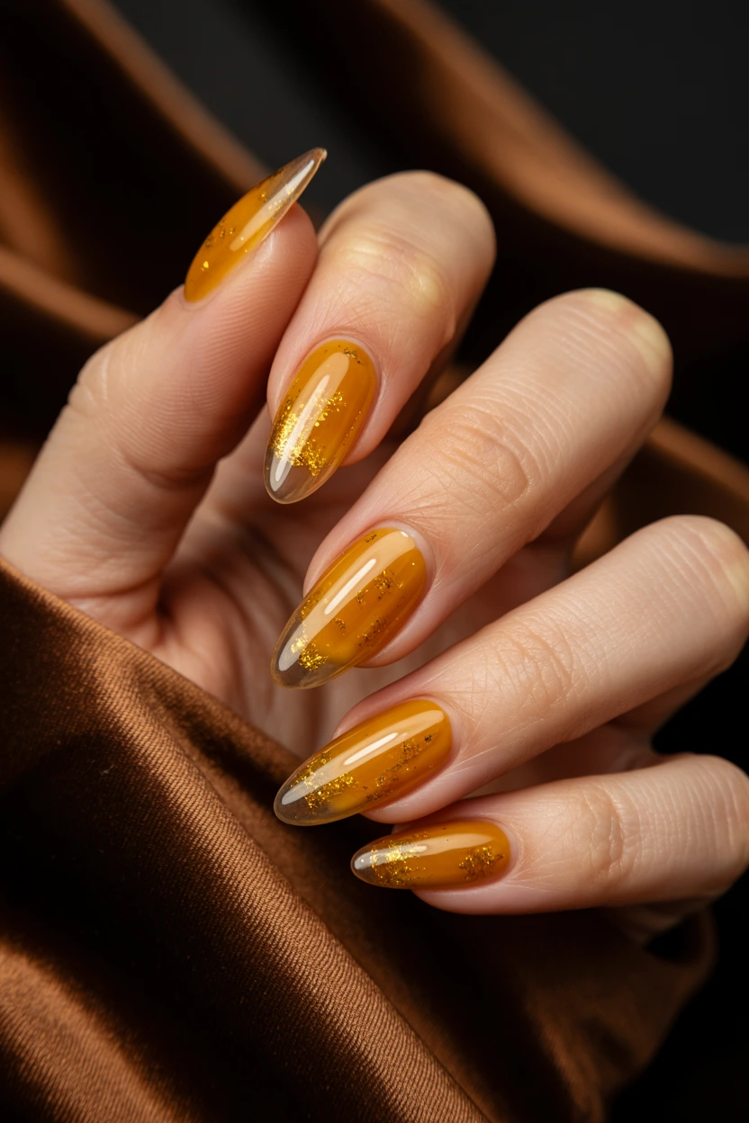 golden amber shimmer