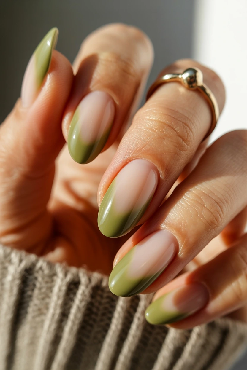 olive green aura