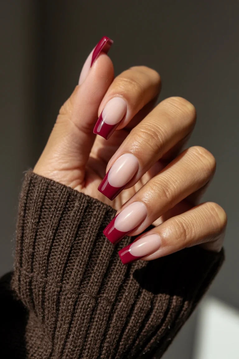 25 Stylish Fall Nail Colors Medium Skin Acrylic French!
