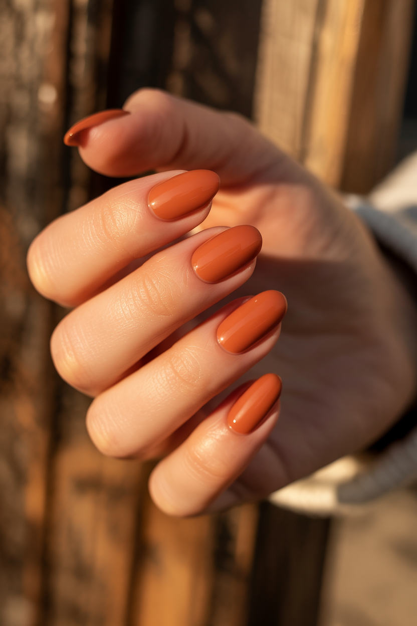 warm terracotta solids