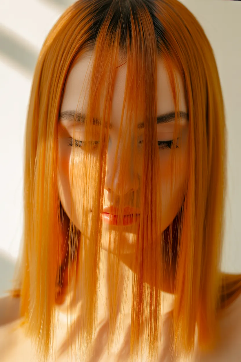 warm amber shimmer