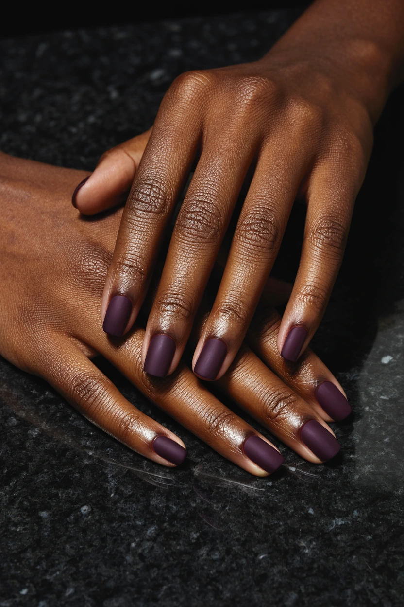 deep blackberry matte