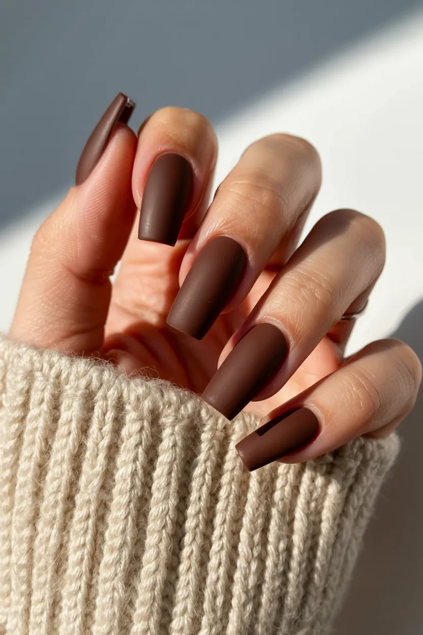 dark cocoa matte finish