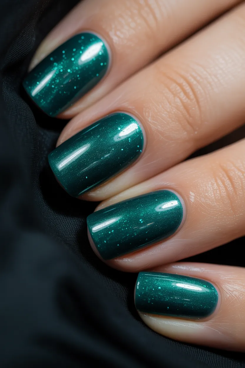 emerald green shimmer