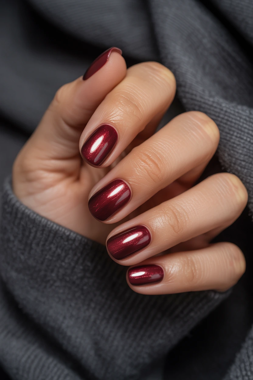 chic maroon pearl finish