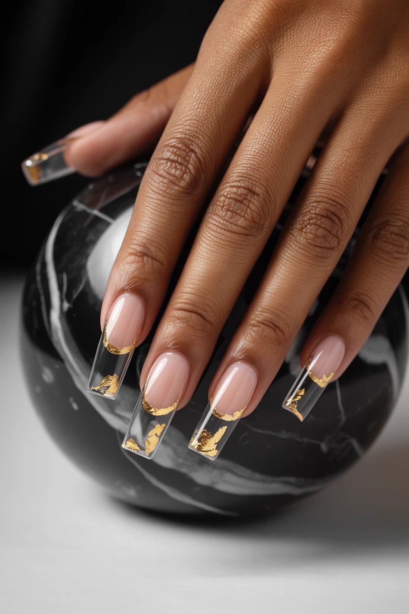 gilded gold leaf edges