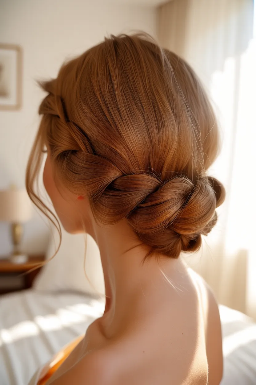 wrapped low braid