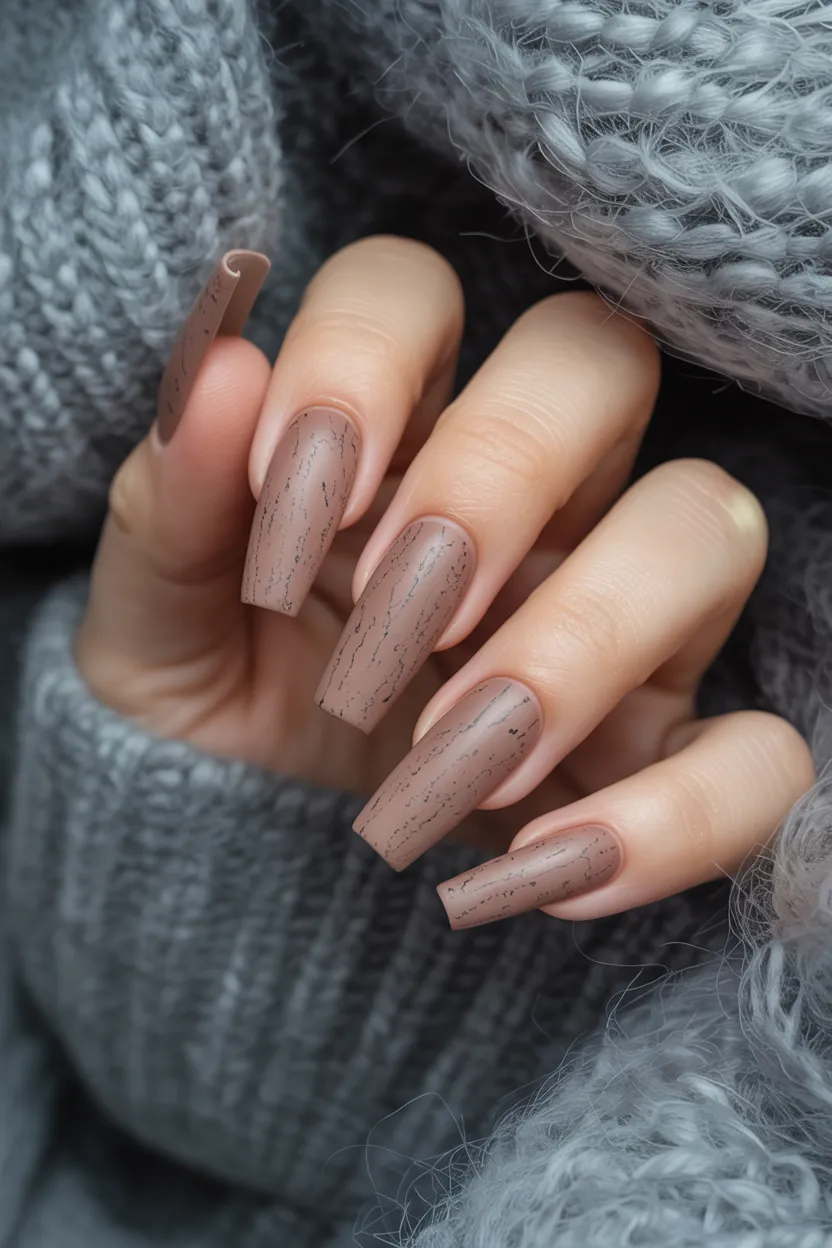 warm taupe speckled