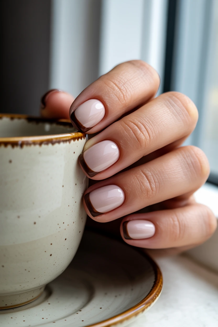 creamy nude cocoa tips