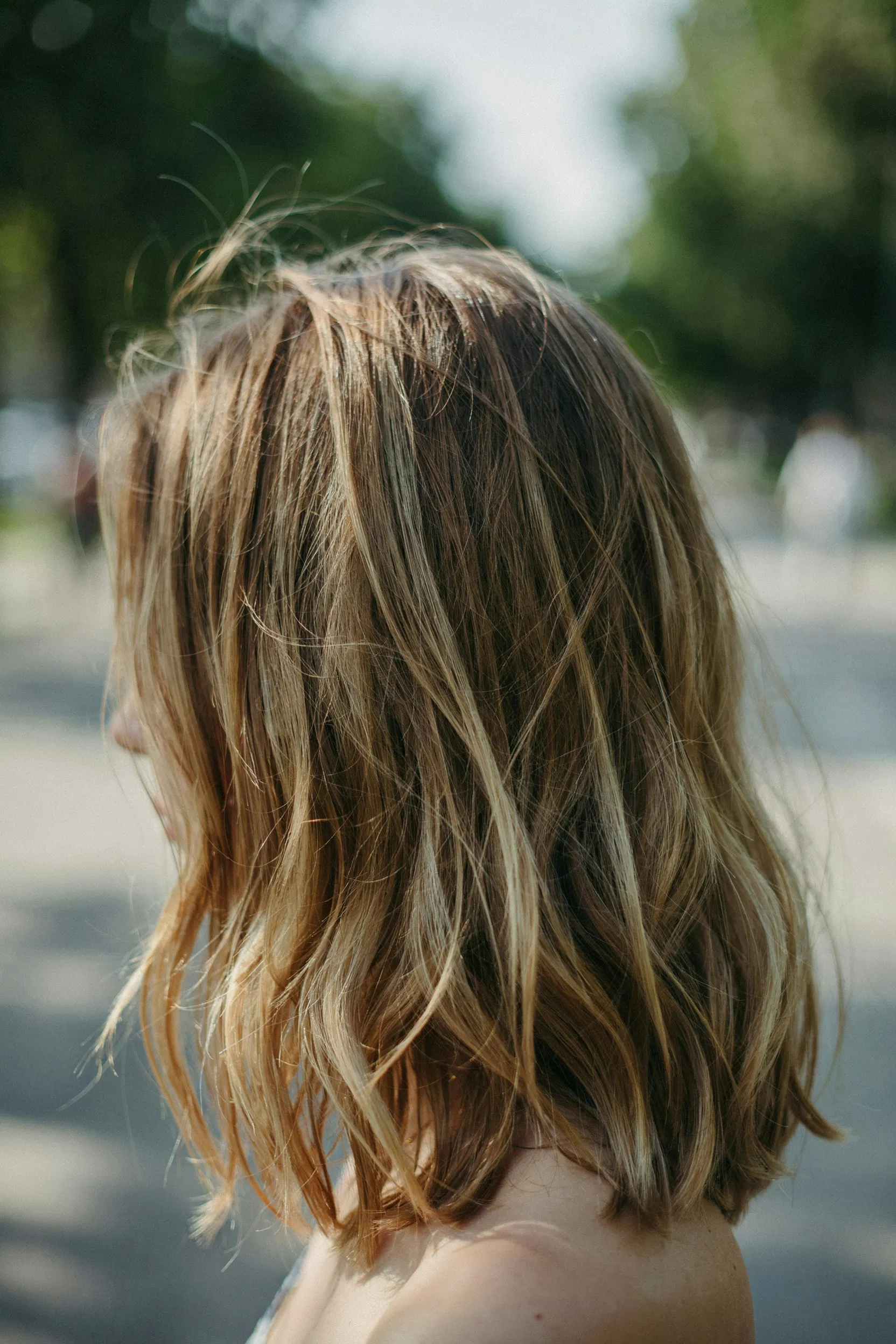 messy beach waves