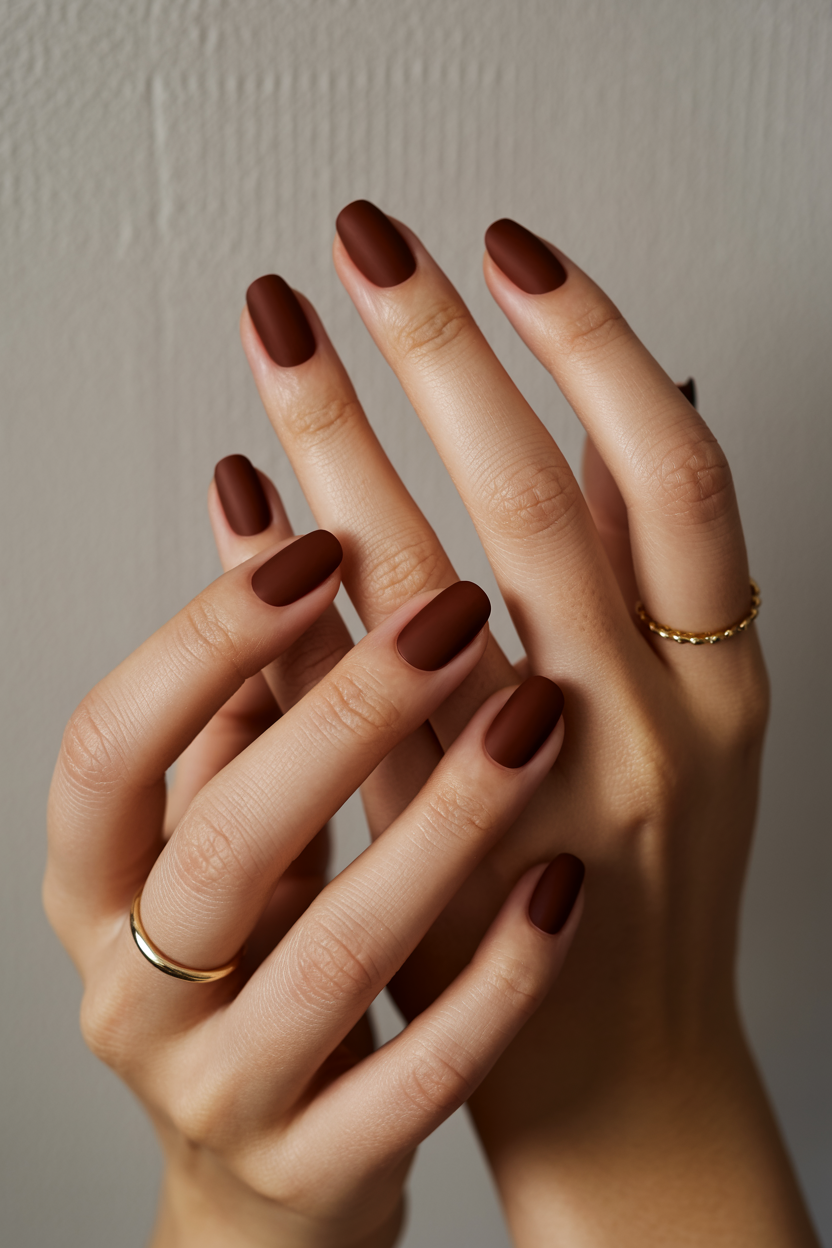 matte espresso tones