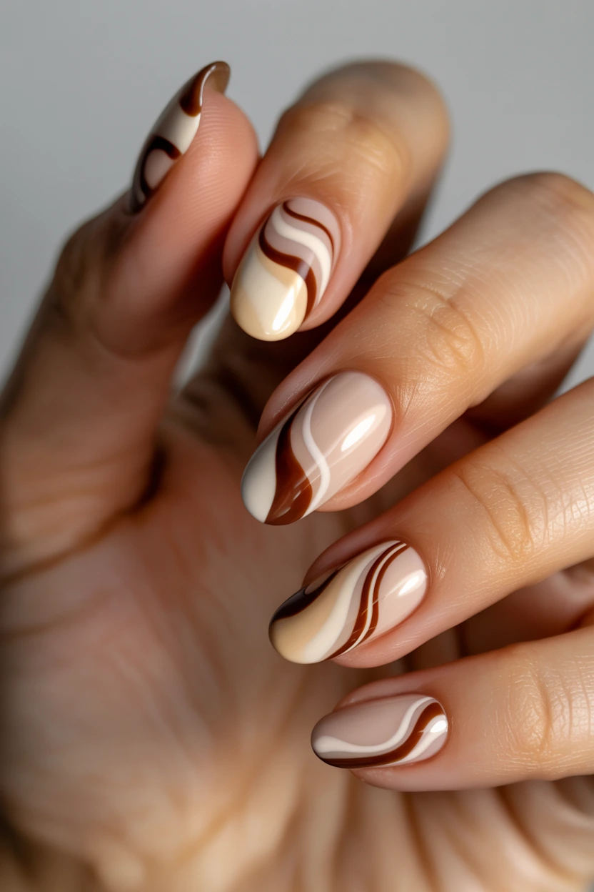 neutral latte swirls