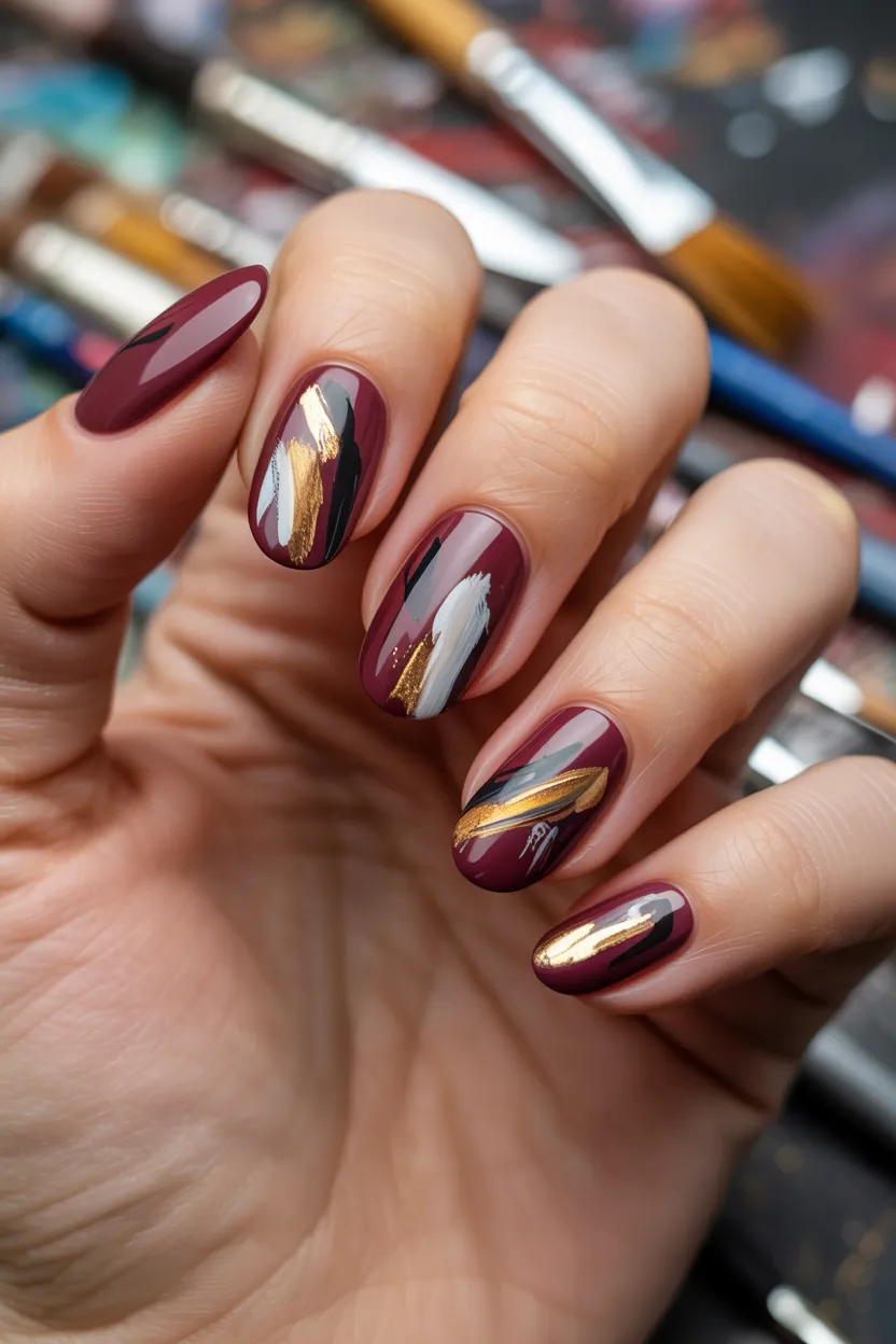 abstract brush strokes