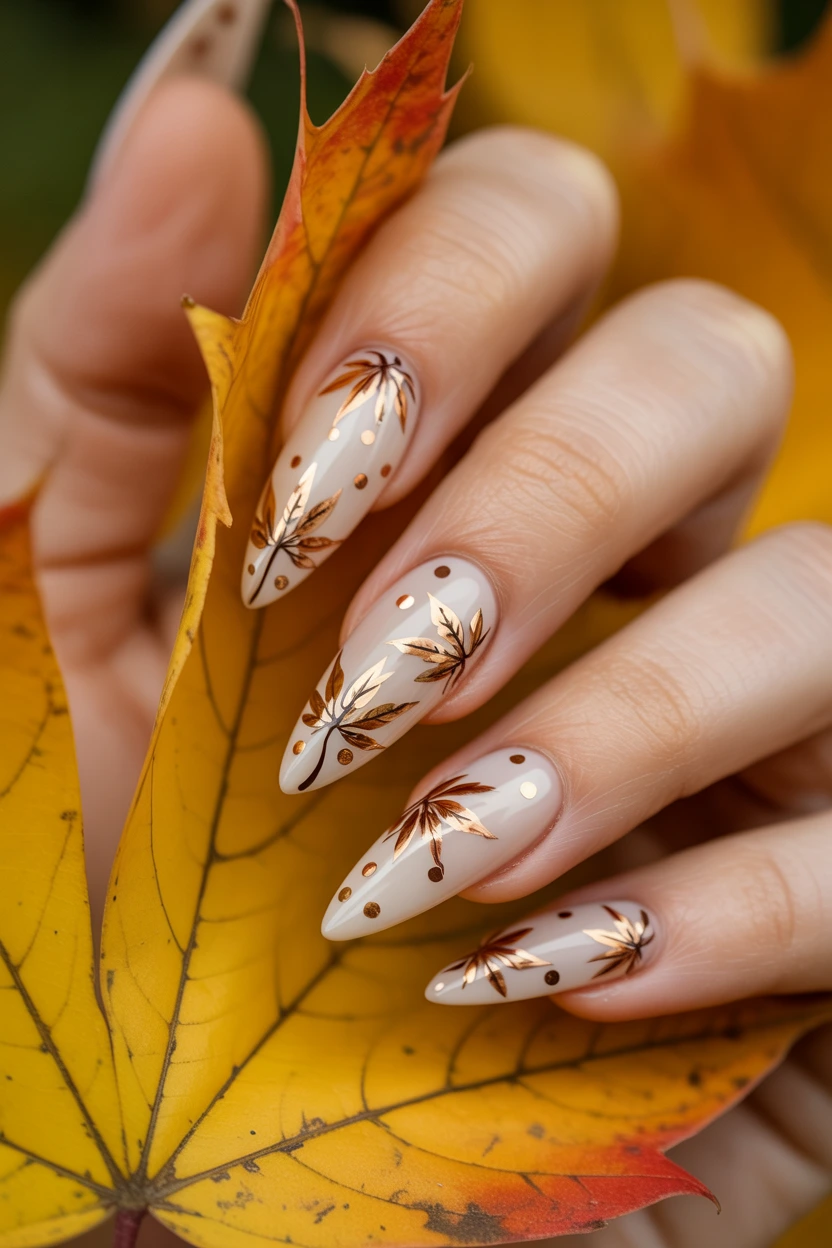 golden maple leaf accents