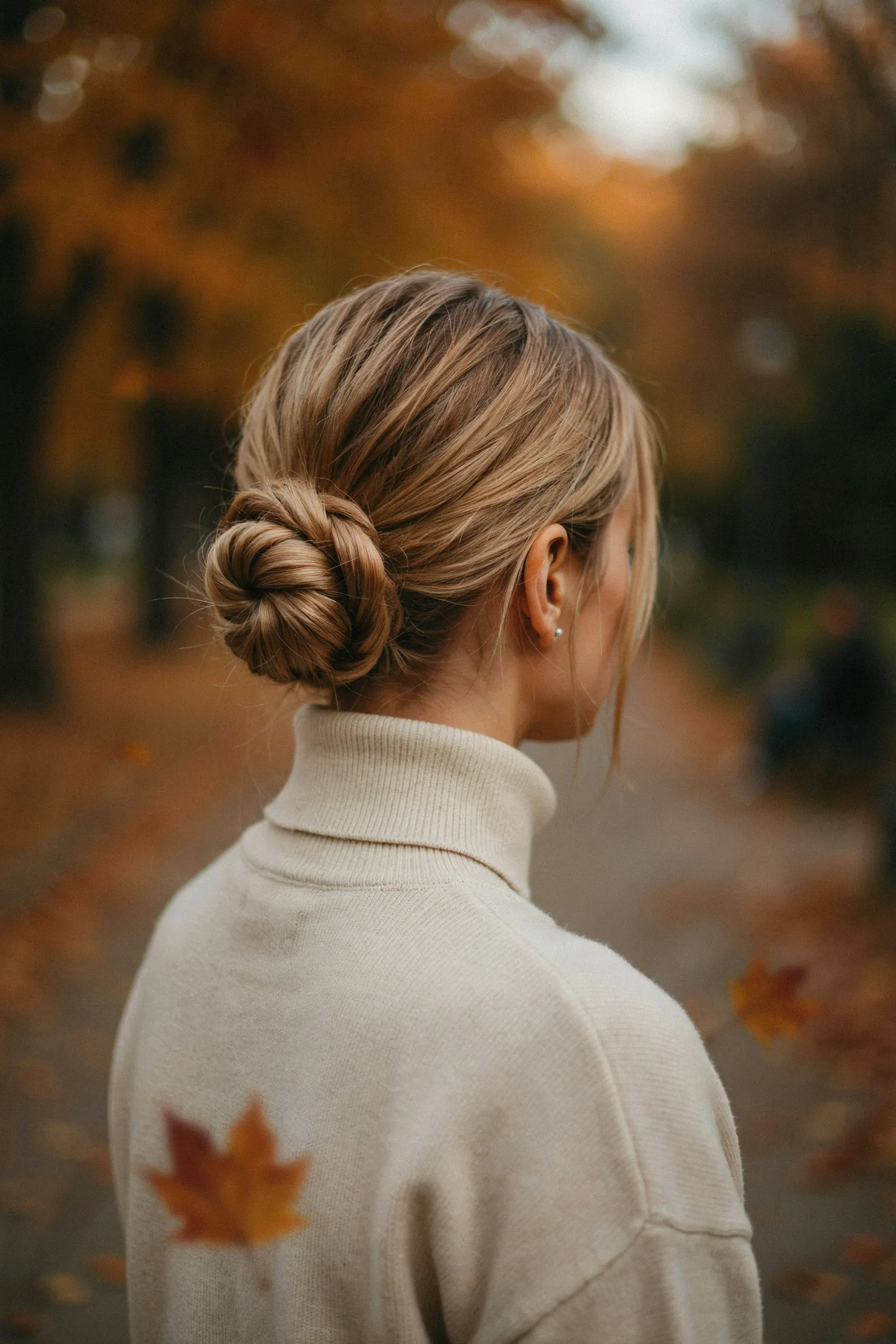 low braided bun