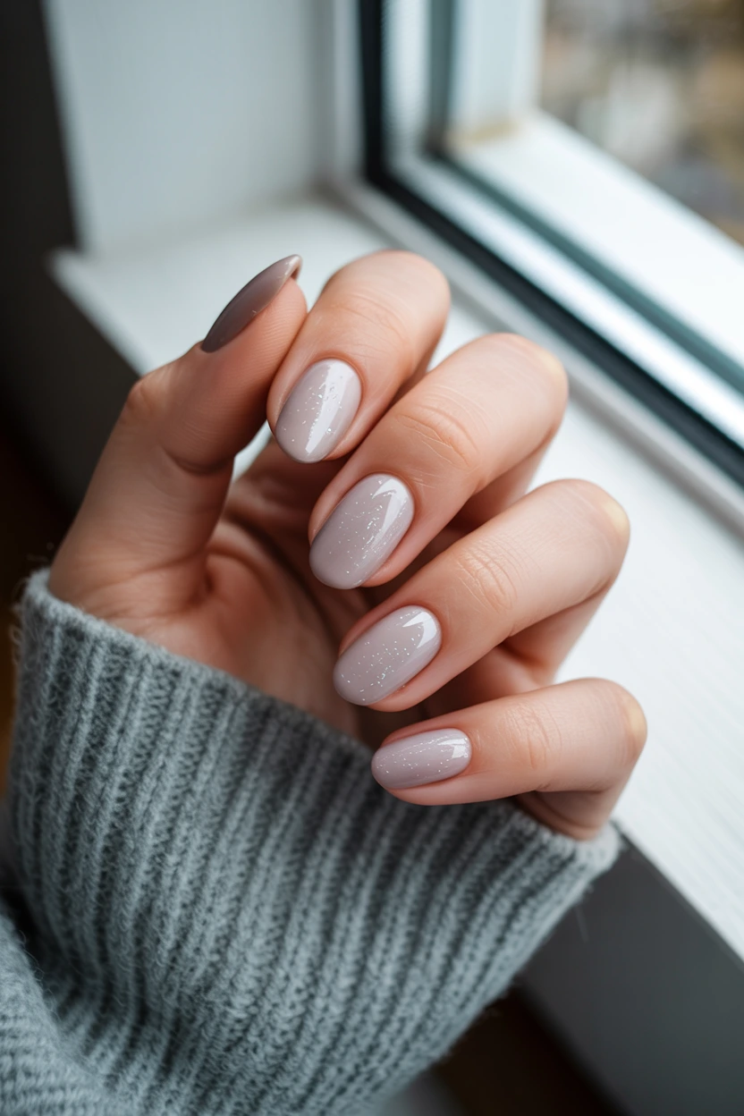 frosted taupe polish