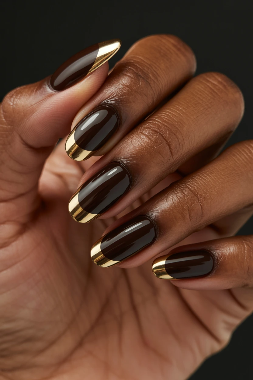 gold chrome accent tips