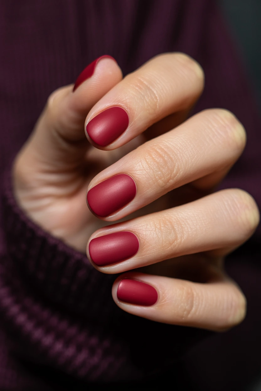 cranberry red satin finish