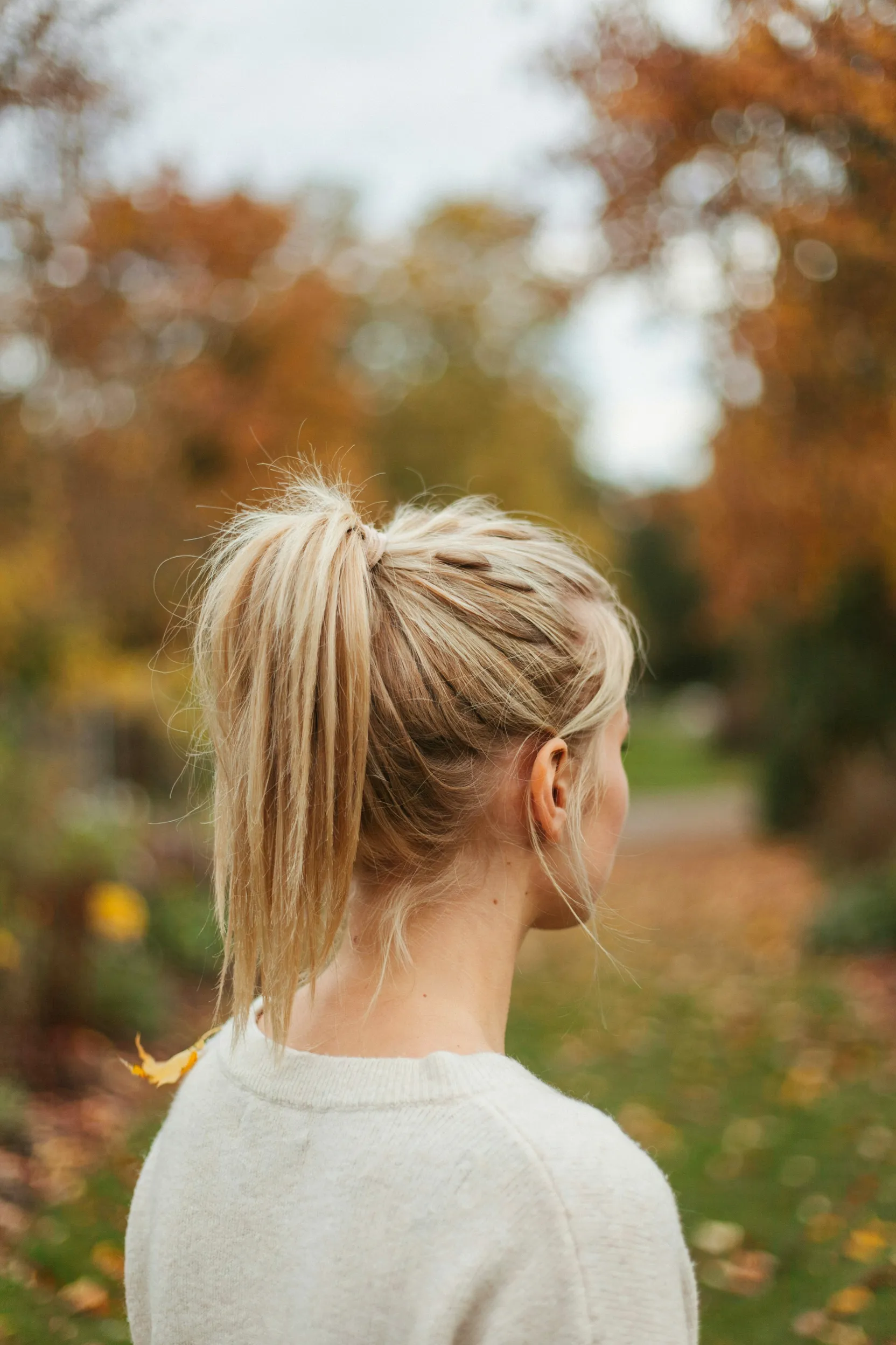 high messy pony