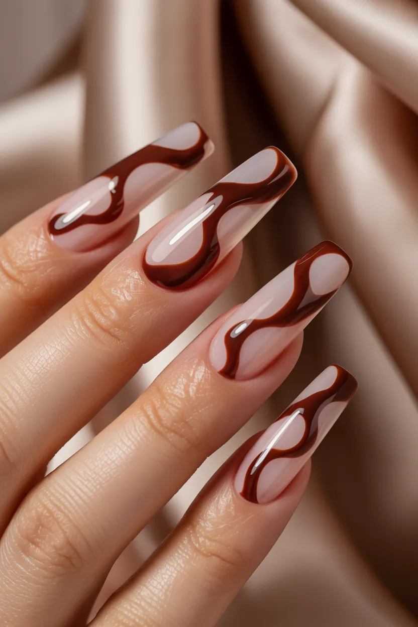 chocolate brown abstract