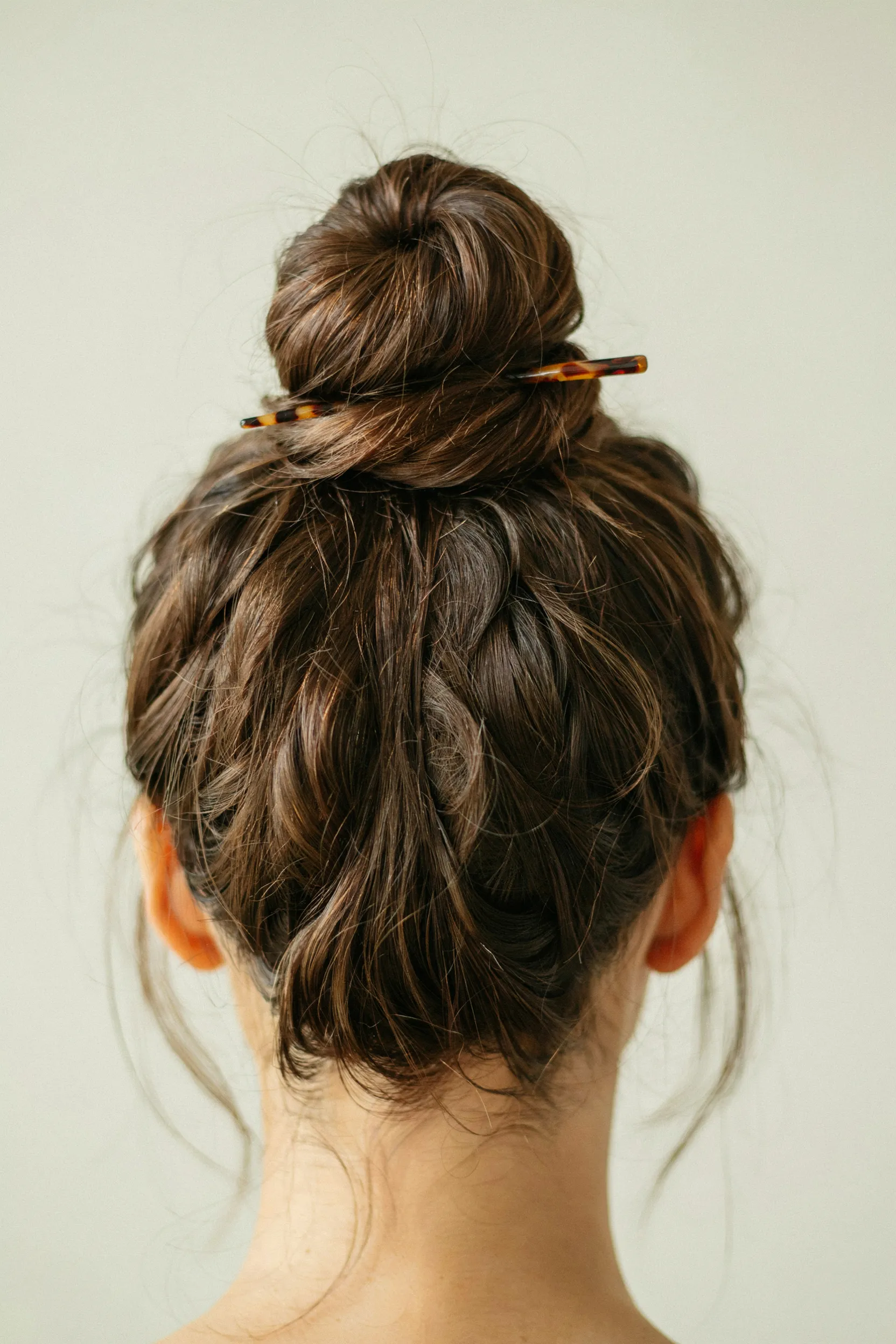 high messy topknot