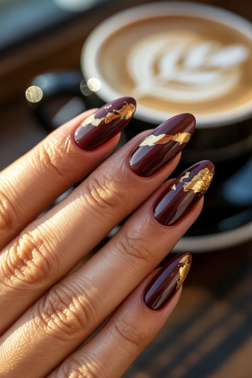 gold flake details
