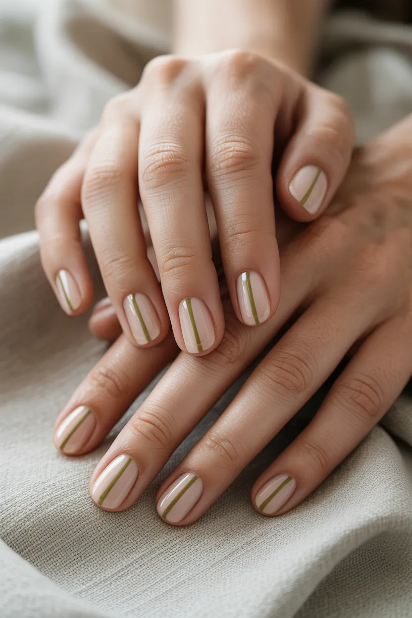 minimalist olive lines