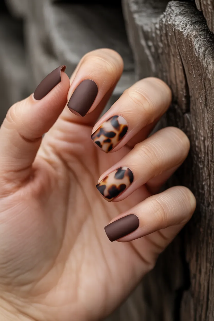 matte tortoiseshell accents