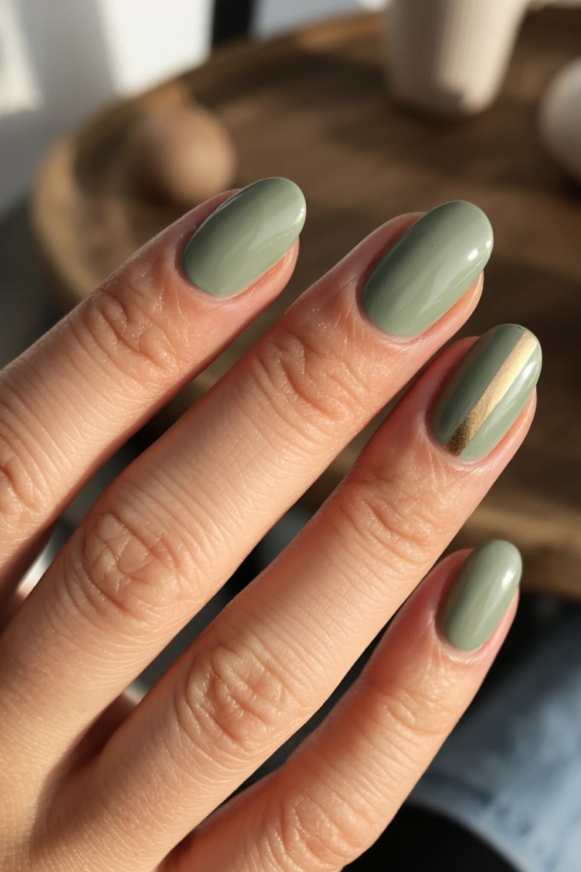 muted sage green