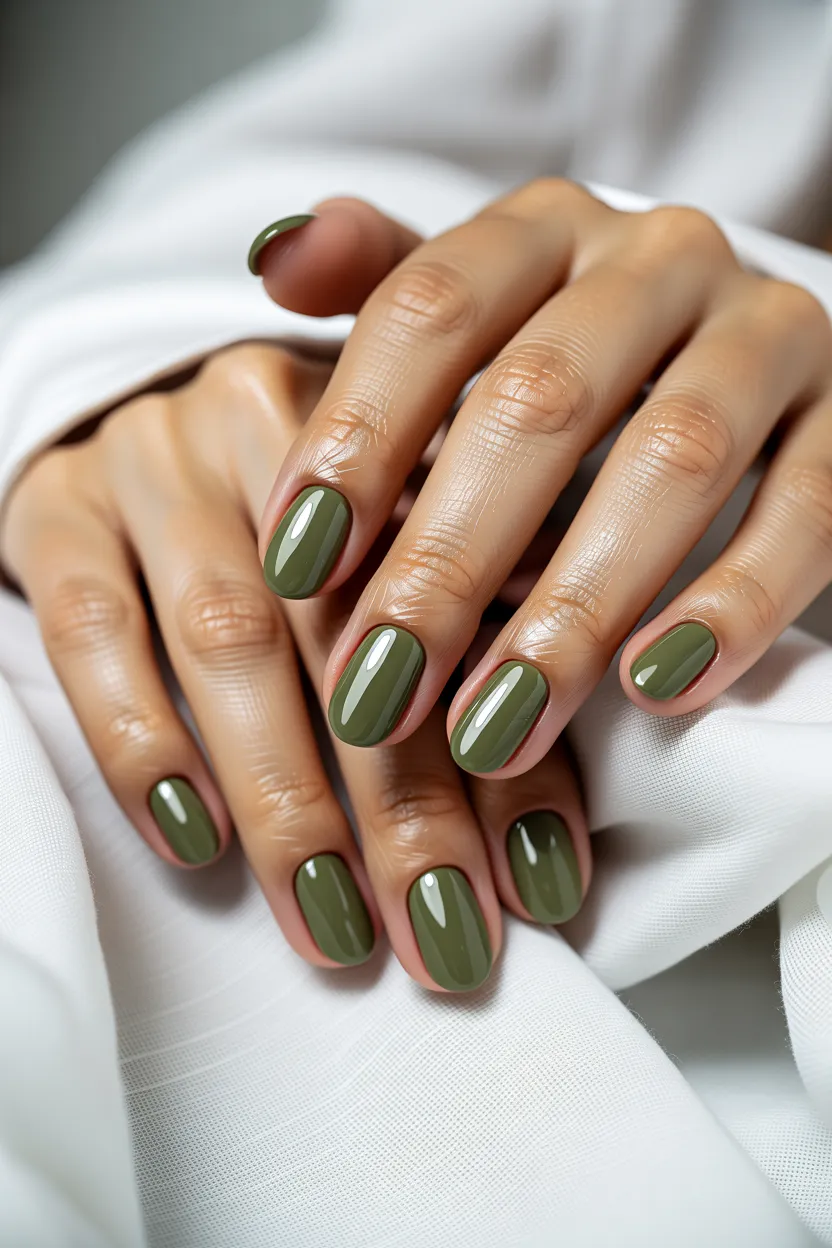 muted olive cream