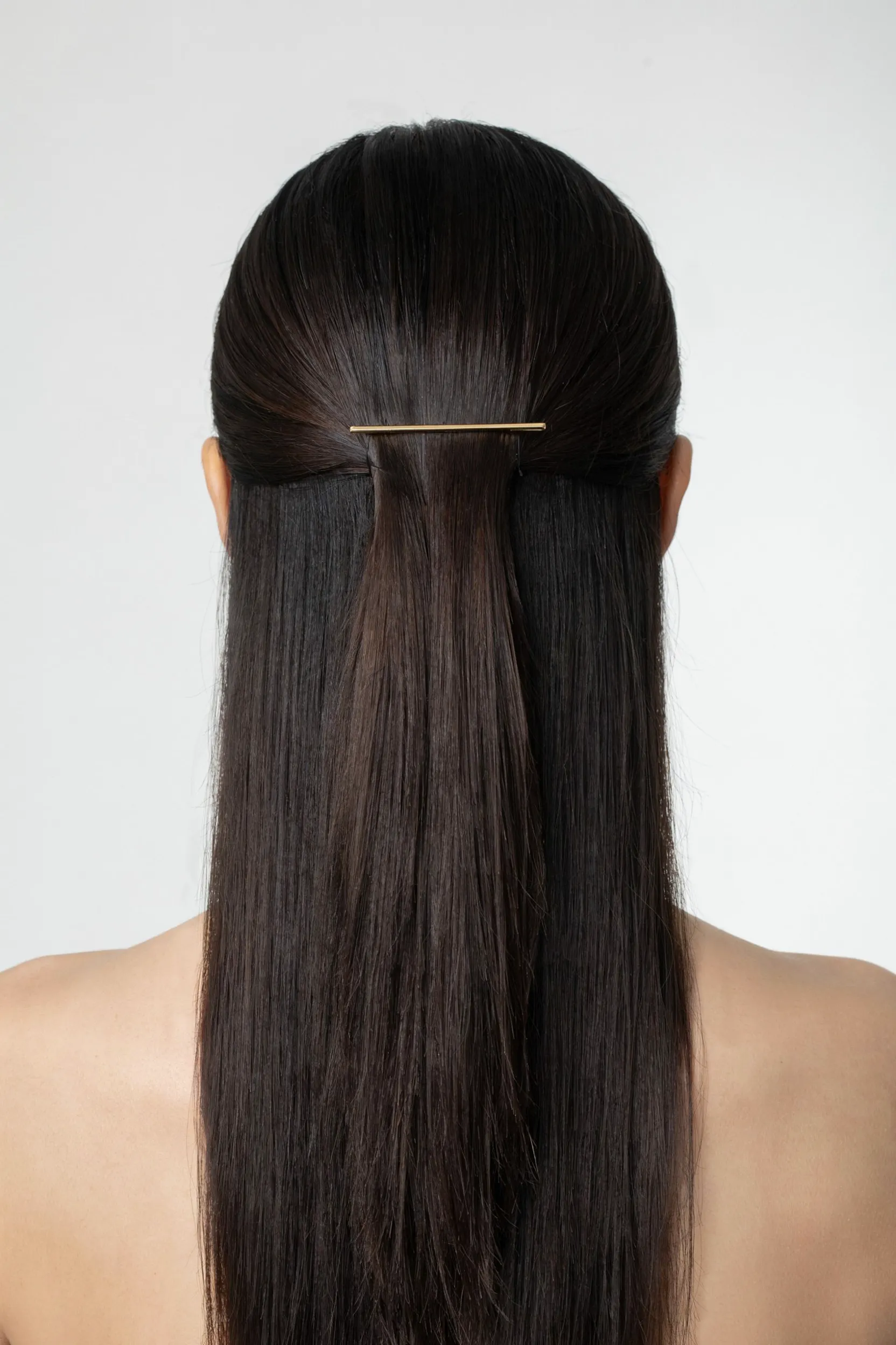half-up smooth barrette
