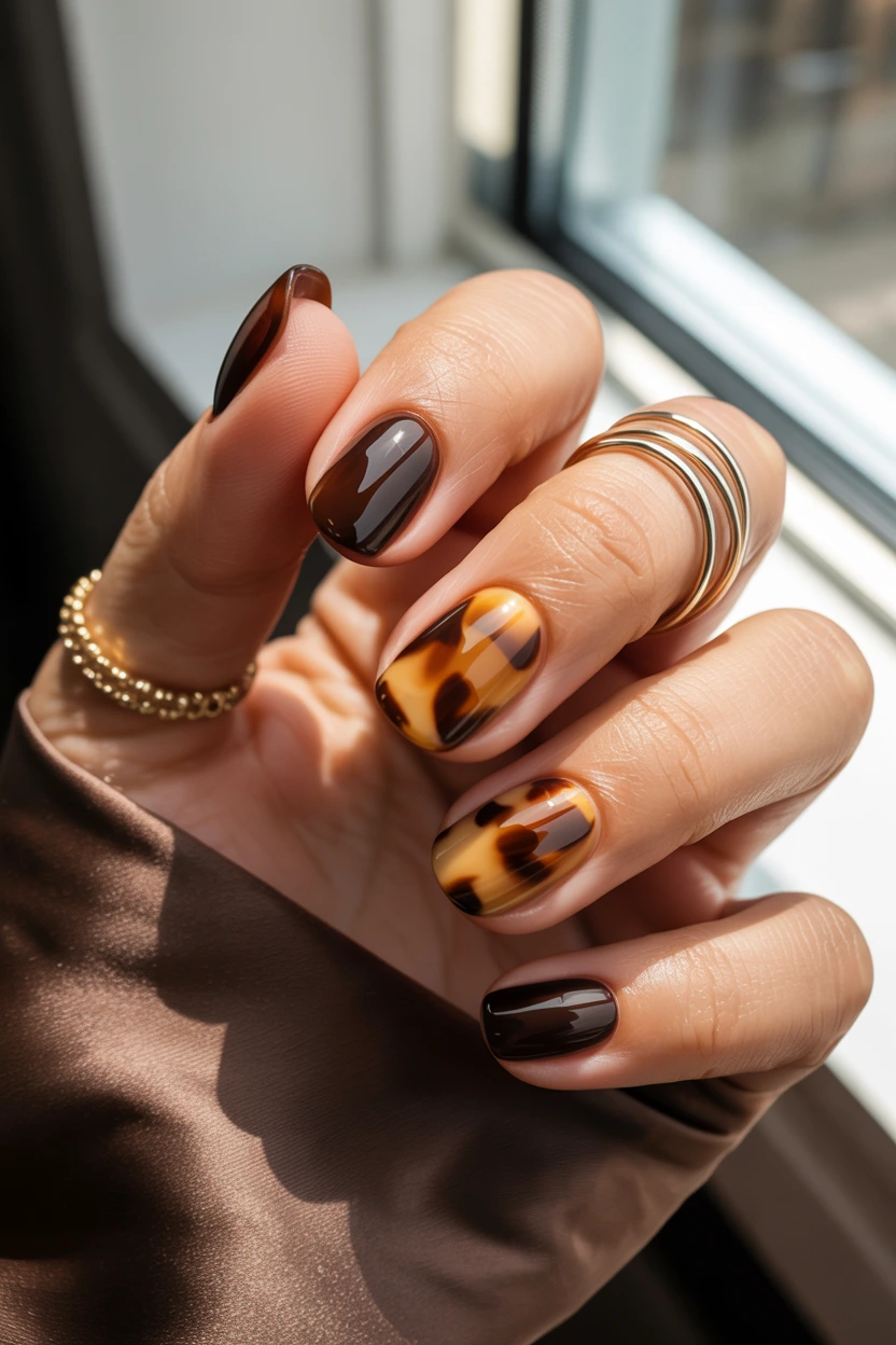 amber tortoiseshell accent