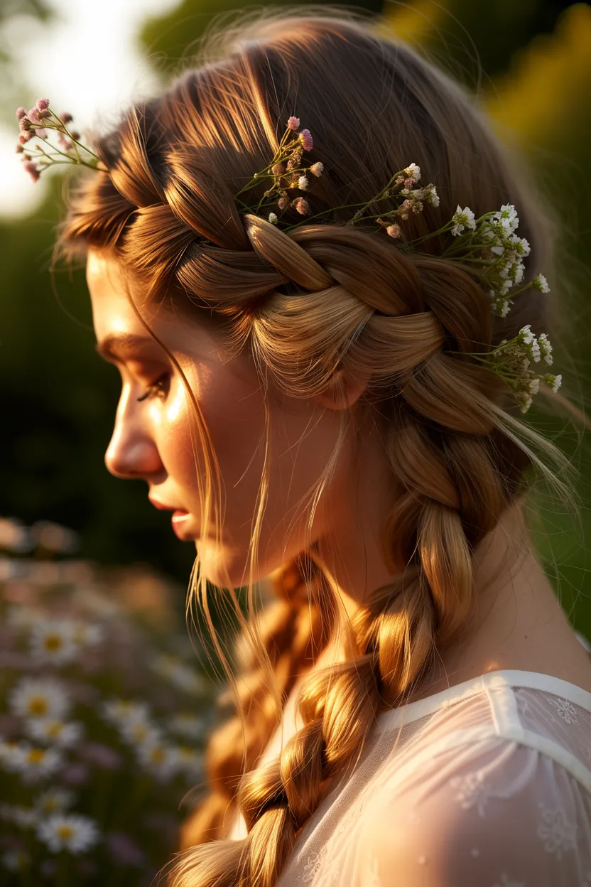 boho braided crown