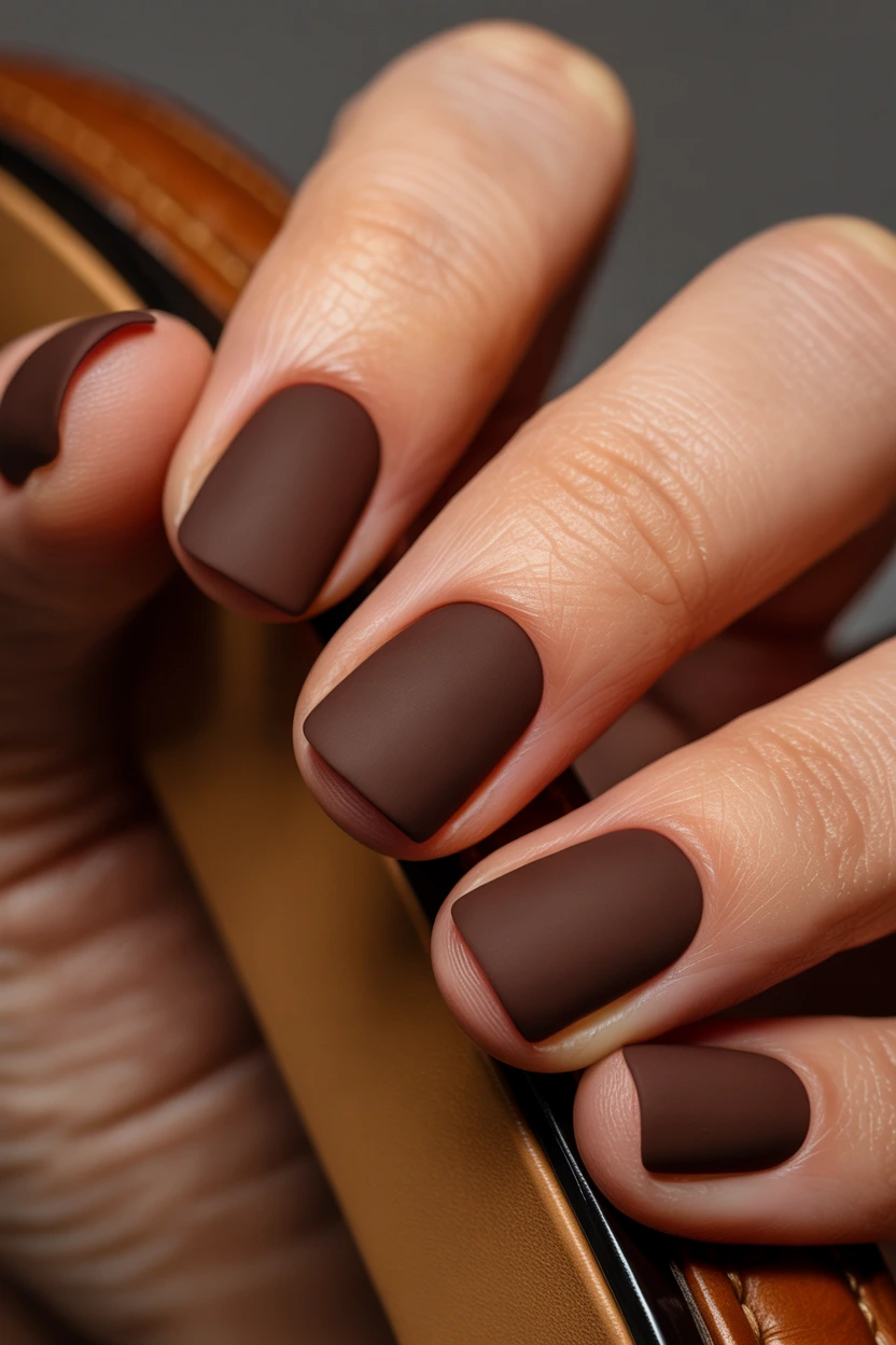 matte chocolate brown