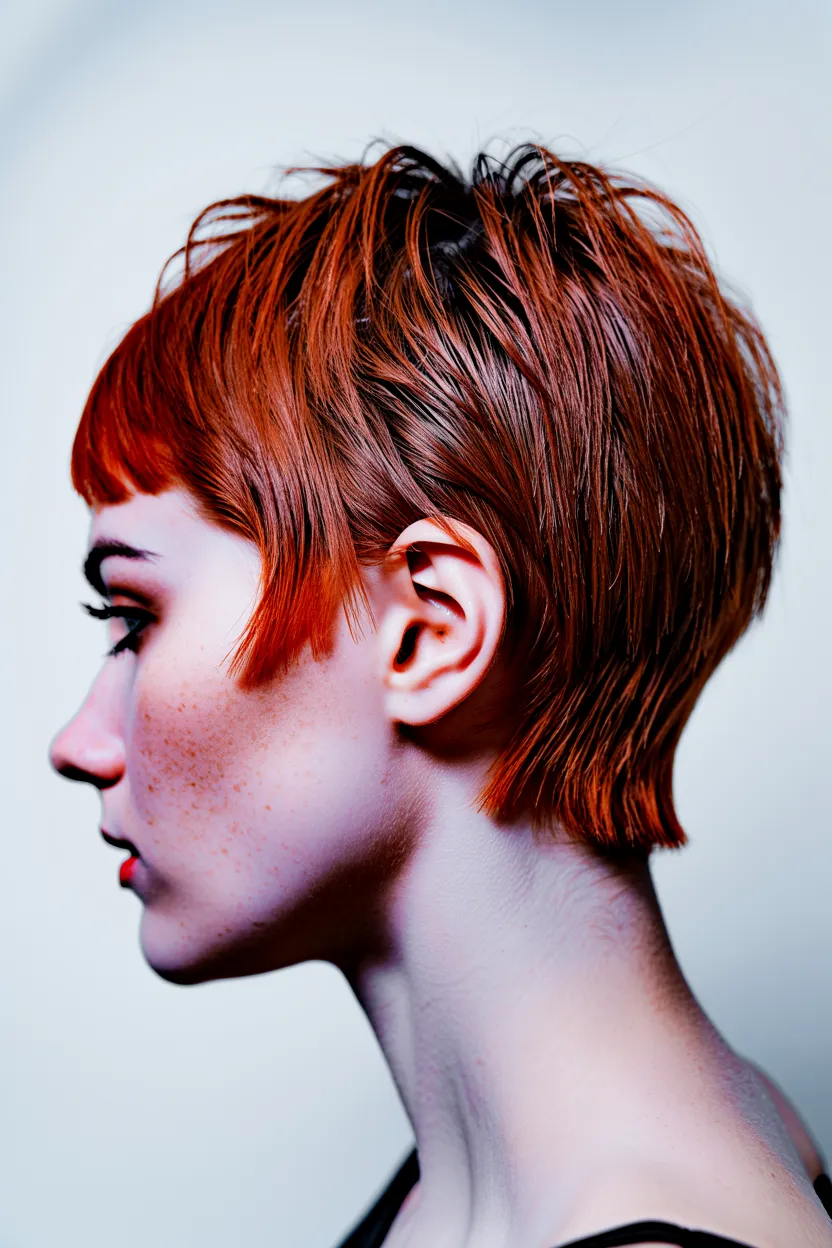 the classic pixie mullet