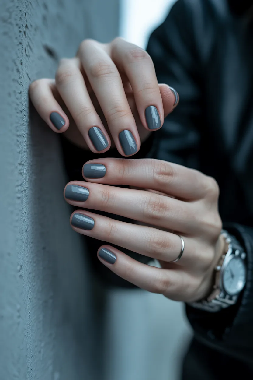 burgundy french tips