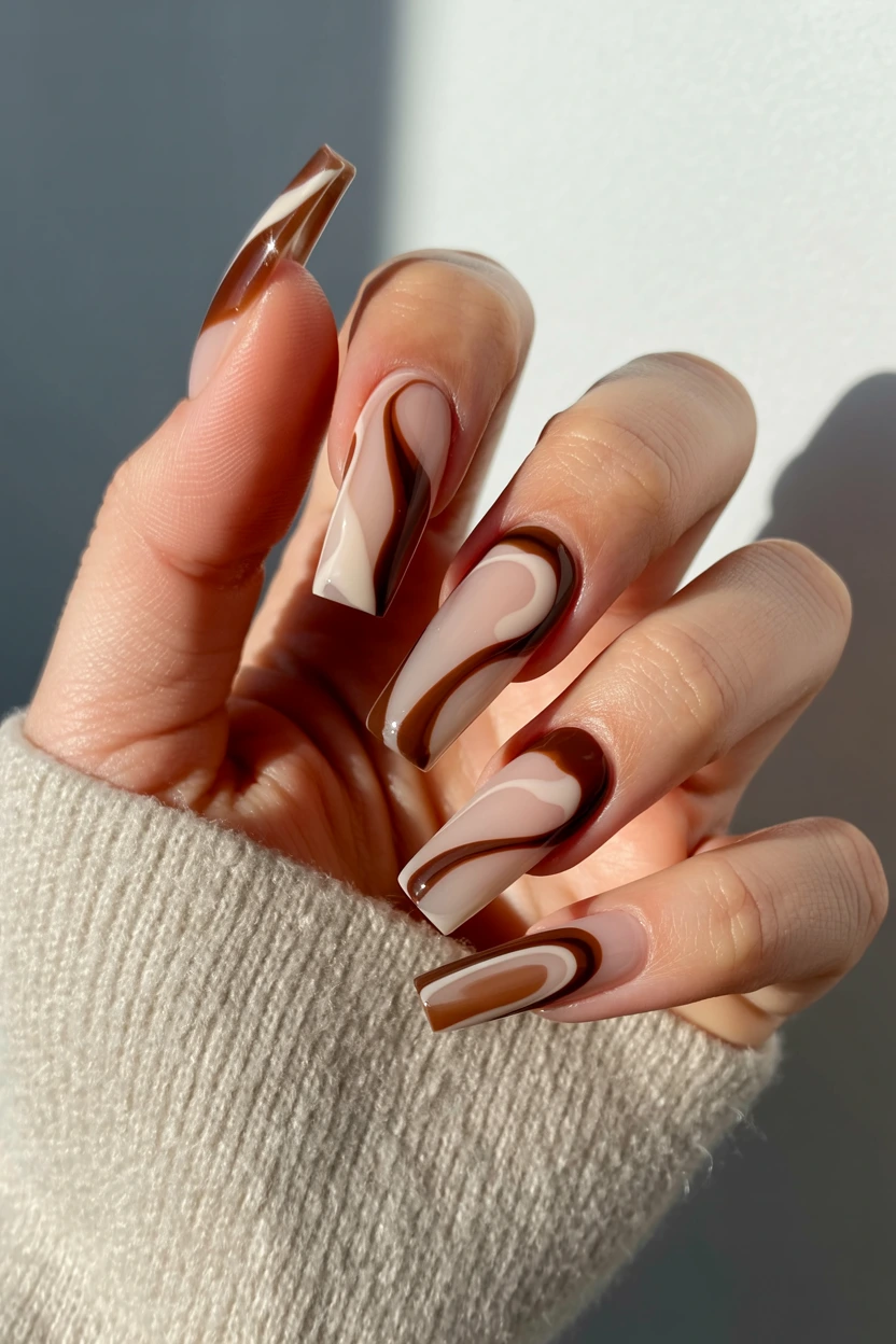 dark mocha swirls