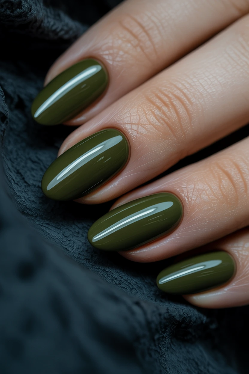 dark moss chrome accents