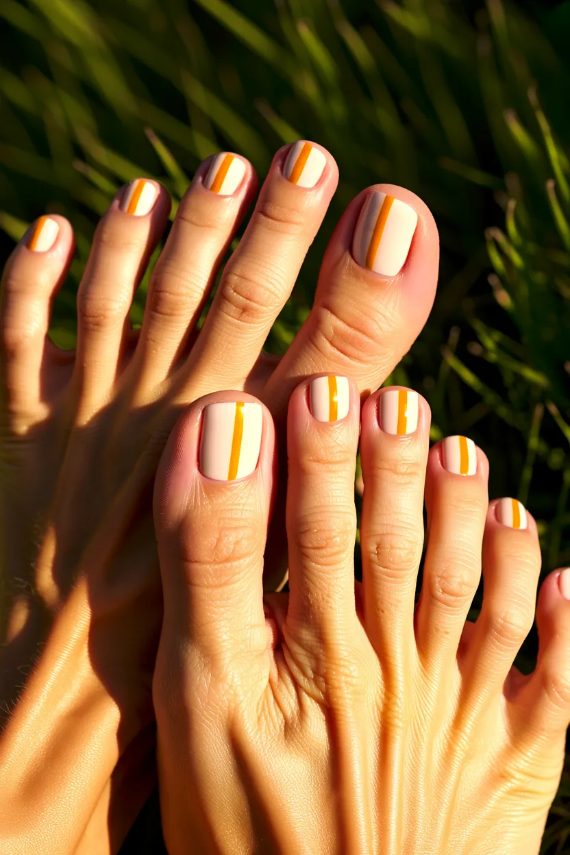 mustard yellow accent lines