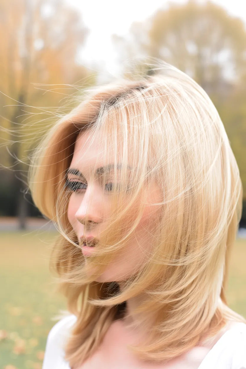 soft feathered layers
