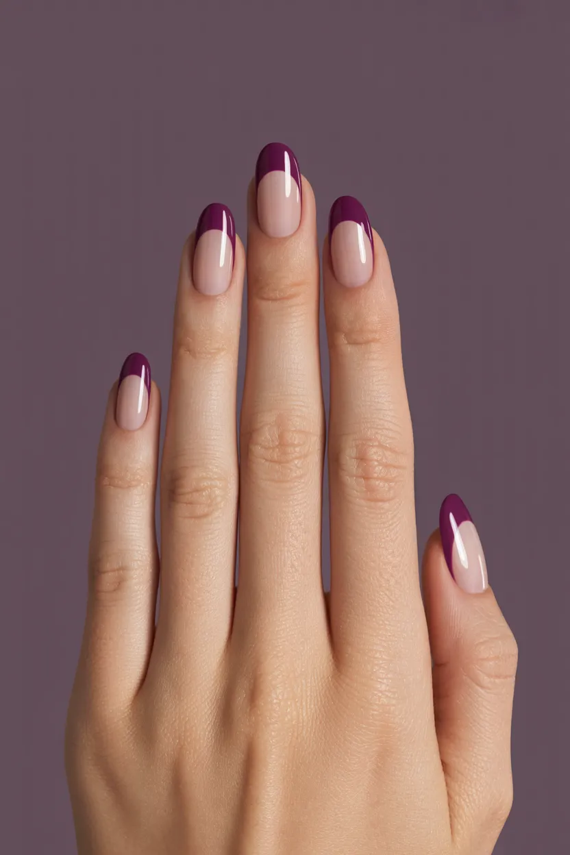 deep plum half-moons