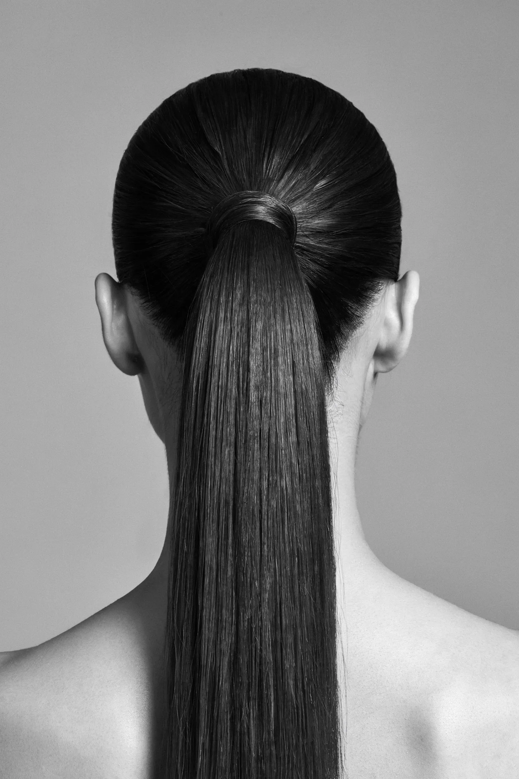 sleek high pony