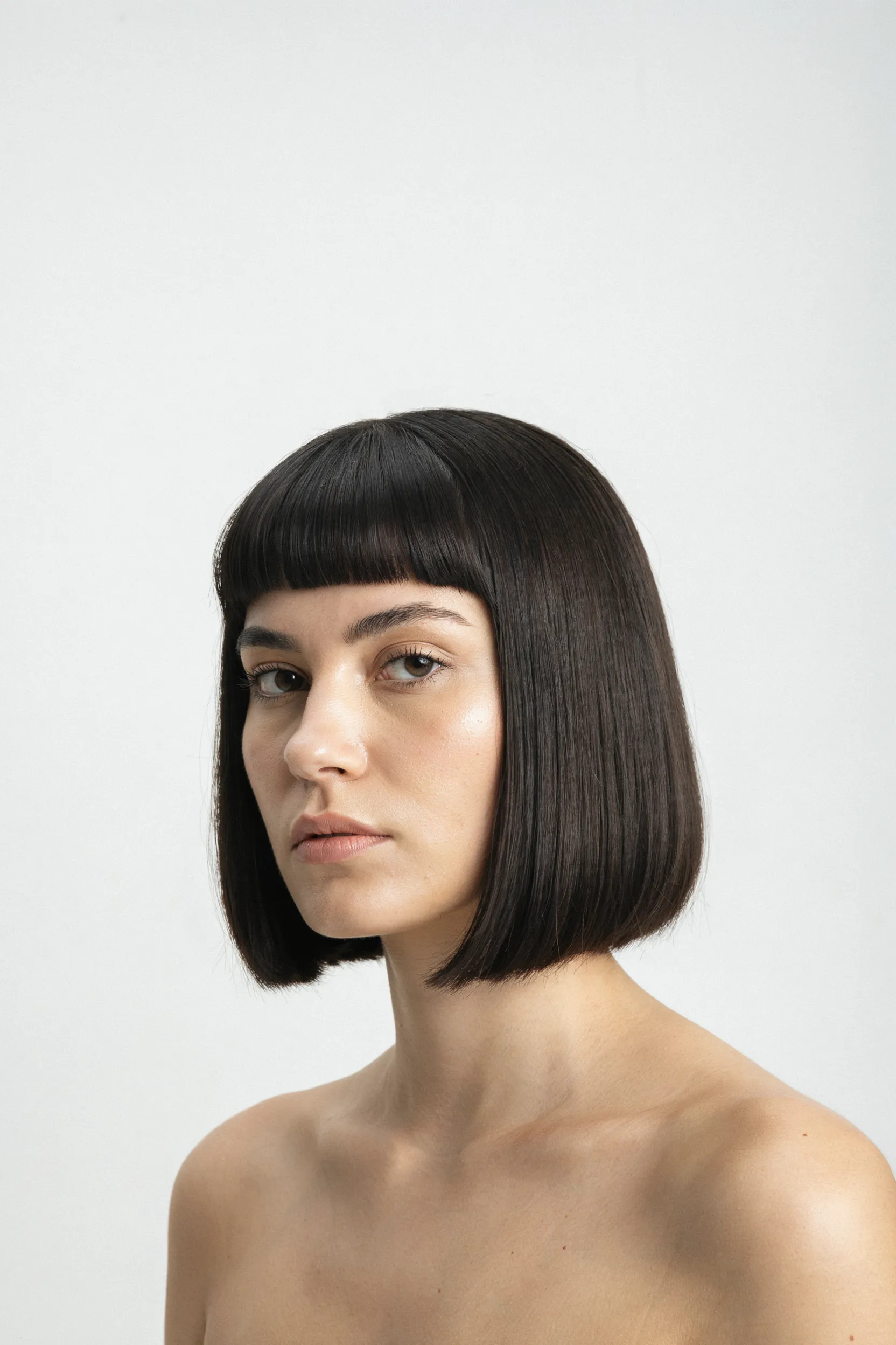 polished straight bob