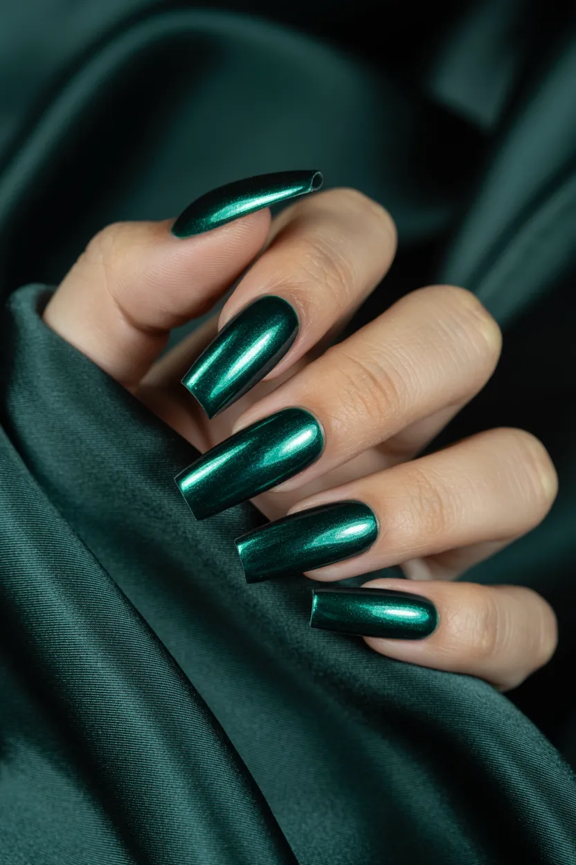 deep emerald velvet polish