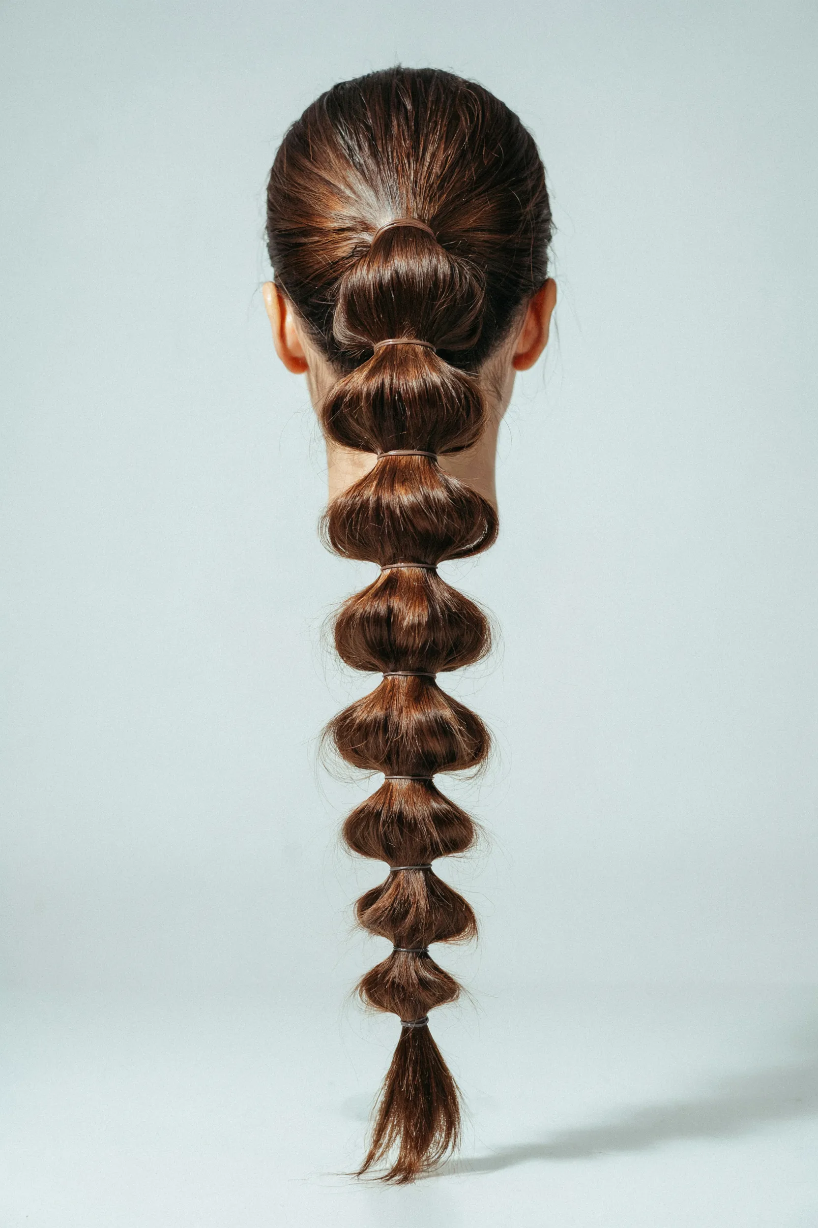 voluminous bubble braids