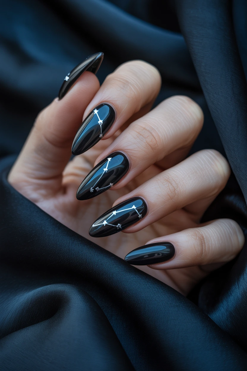 midnight black starry accent