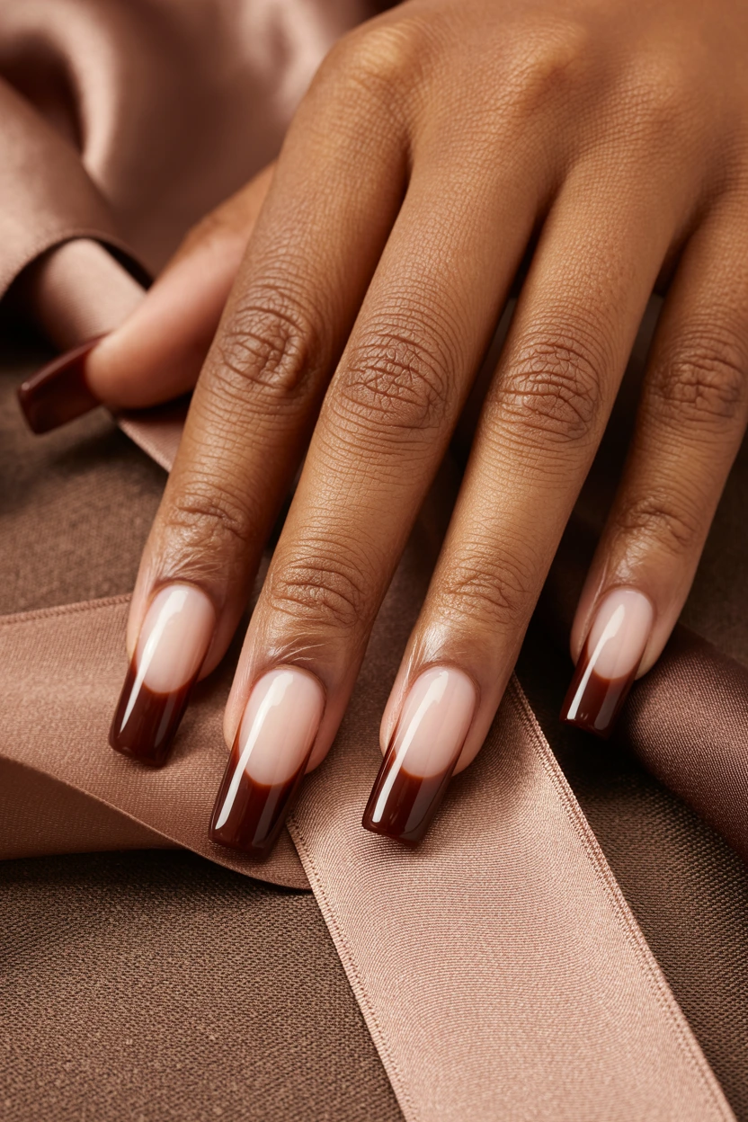 chocolate brown edge detail
